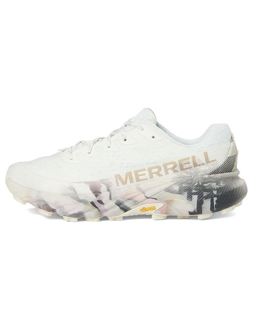 Merrell White Agility Peak 5 Aerial Running Shoes, Synthetic for men