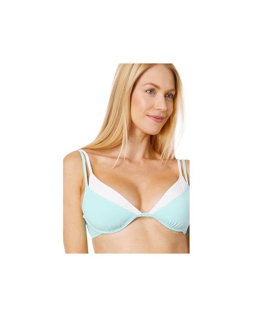 L*Space Black Fused Zendaya Top (Bright/Cream) Swimwear