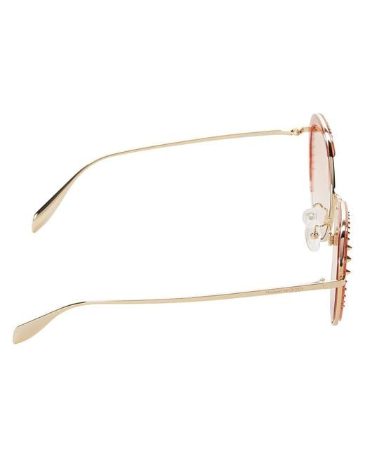 Alexander McQueen Black Am0310S Fashion Sunglasses/ Gradient, Metal Frames/Plastic
