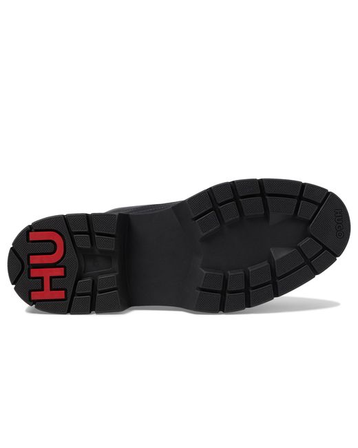 HUGO Black Denzel Platform Oxford Shoes for men