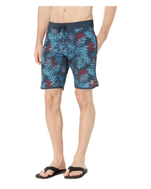 Travis Mathew Synthetic Party Hearty Swim Shorts in Blue for Men | Lyst