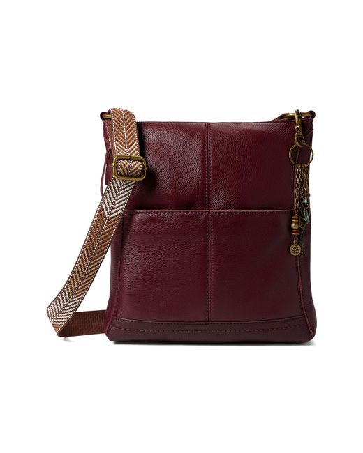 The Sak Leather Lucia Crossbody in Burgundy (Red) Lyst