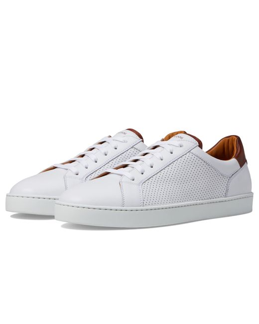 Magnanni Shoes White Costa Lo Perf for men