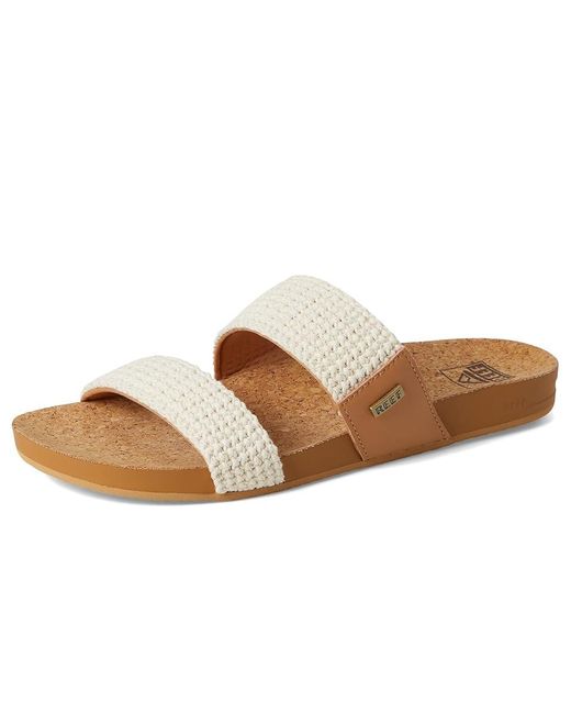 Reef White Cushion Vista Sandals 6 B