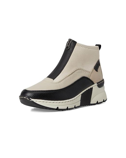 Rieker Black Kitty 52 Boots Schwarz/Crema/Cliff/Perlcreme, Leather