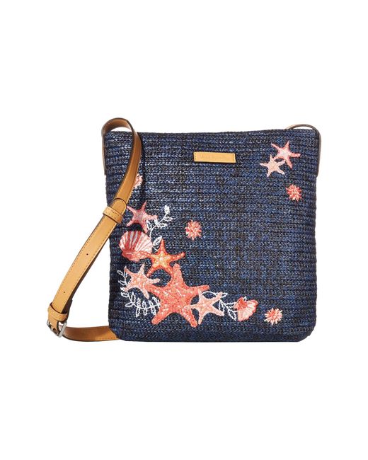 Vera Bradley Straw Crossbody in Blue Lyst
