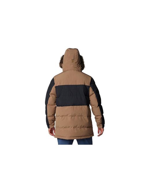 Columbia Black Marquam Peak Fusiontm Ii Parka Jacket Delta/ Cotton/Faux Fur/Polyester for men