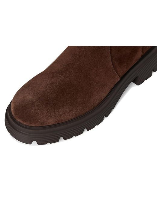 Stuart Weitzman Brown Hudson Lite Zip Boots Boots, Leather/Suede
