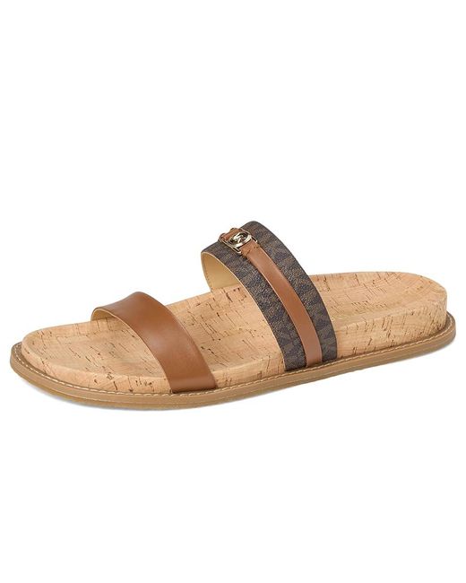 MICHAEL Michael Kors Black Dy Flat Sandal Slide