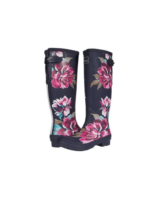 navy wellies womens