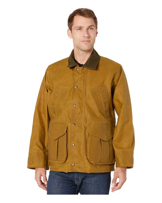 Filson Brown Tin Cloth Field Jacket for men