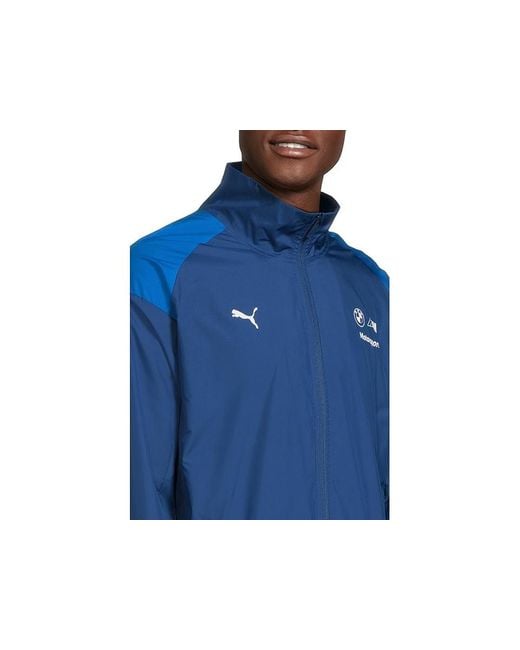PUMA Blue Bmw M Motorsport Woven Jacket Jacket Pro/Multi Color, Polyester for men