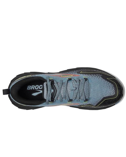 Brooks Blue Cascadia 18 (Citadel/Ebony/Lime) Running Shoes for men