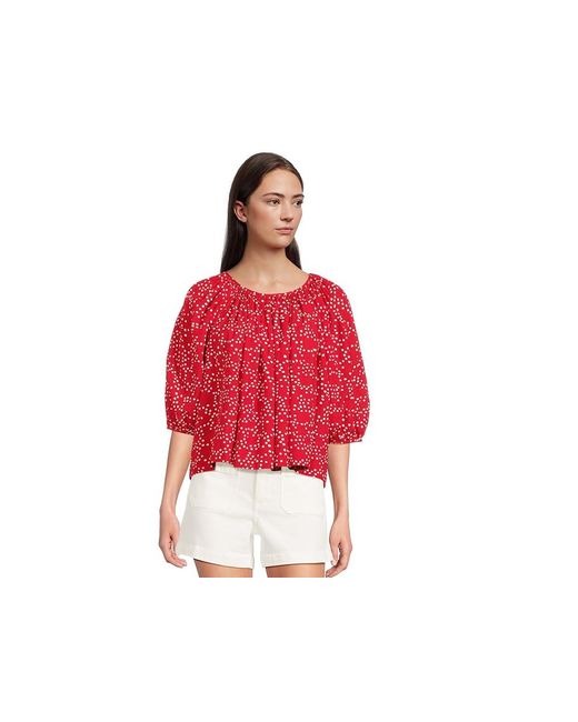 Madewell Red Grady Top
