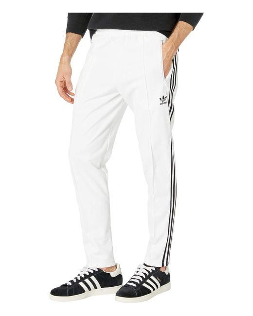adidas Originals Cotton Franz Beckenbauer Track Pants in White for Men |  Lyst