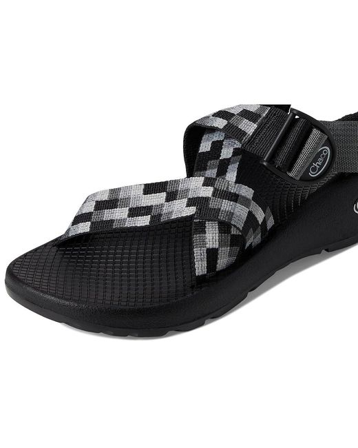 Chaco Black Mega Z Classic Sandals Pixel/ 6 B