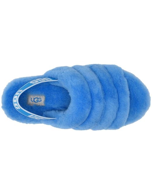 blue and pink ugg slippers
