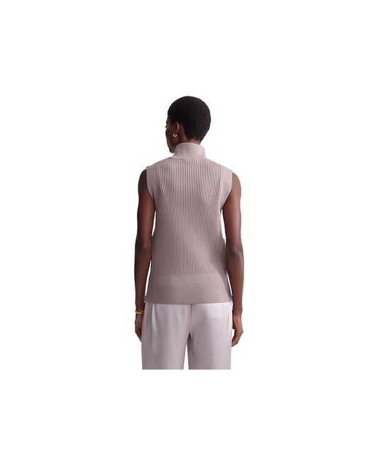 Varley Multicolor Lois High-Neck Tank Top Sweater, Nylon/Polyester/Viscose