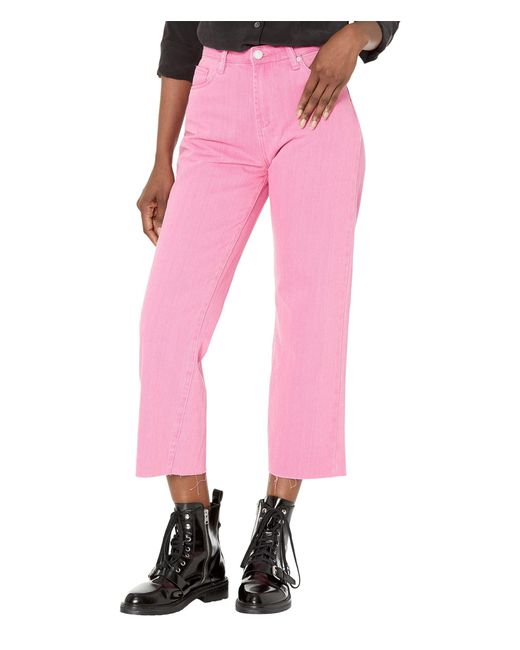 Blank NYC Baxter Highrise Straight Leg Jeans In Watermelon Juice in