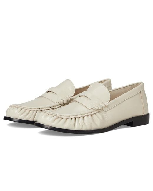 SCHUTZ SHOES White Tyche Flat Shoes, Leather