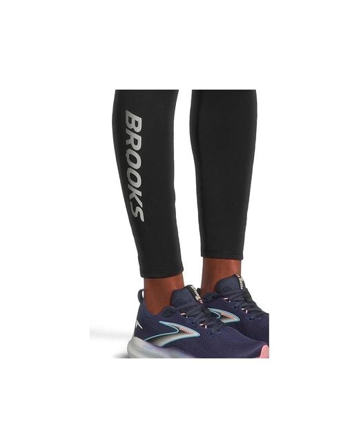 Brooks Black Momentum Thermal Tight 2.0 Clothing/Speed Logo, Polyester/Spandex