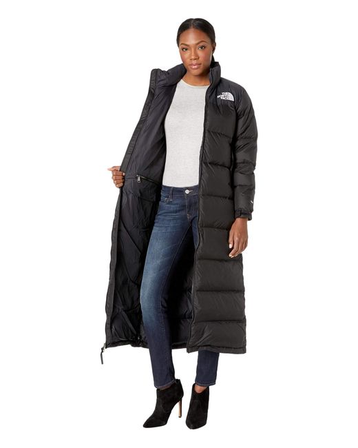 The North Face Nuptse Duster (tnf Black) Women's Coat | Lyst