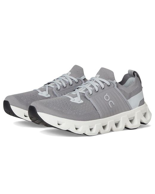 On Shoes Gray Cloudswift 4 Running Shoes Alloy/Glacier for men
