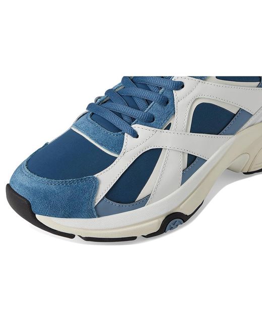 Michael Kors Blue Leo Trainer Shoes, Synthetic for men