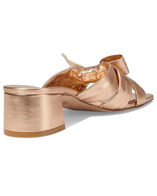 Stuart Weitzman Multicolor Sofia 45 Slide High Heels, Leather