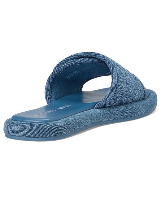 MICHAEL Michael Kors Blue Suki Flat Slide Sandals