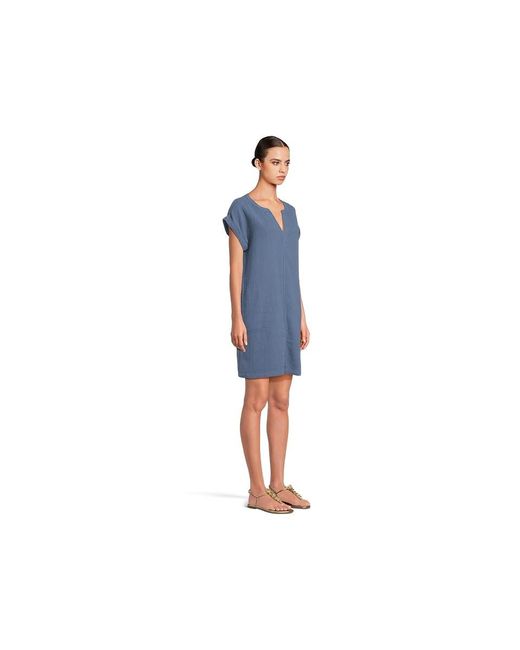 Mod-o-doc Black Roll-Up Short Dolman Sleeve Shift Dress Dress Xs (Us 0-2) Cotton