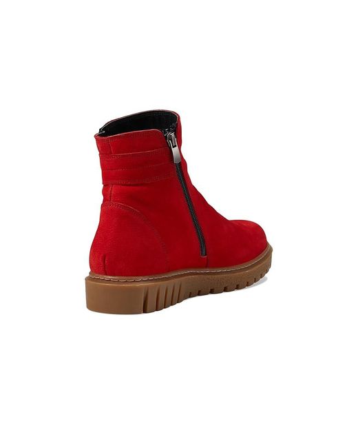 Spring Step Red Addlyn Shoes, Leather