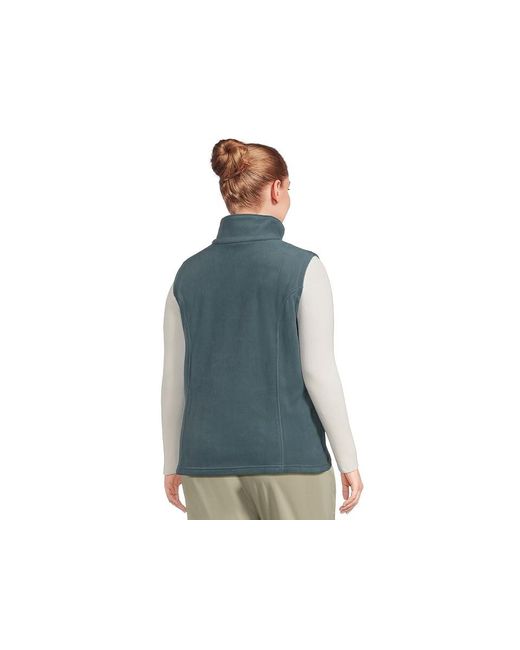 Columbia Blue Plus Size Benton Springstm Vest Jacket, Fleece/Polyester