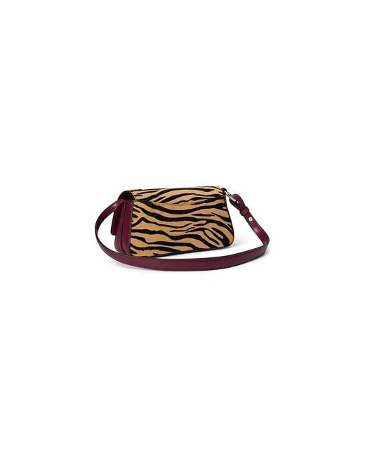 Guess Black Domitilla Flap Shoulder Bag Handbags, Hair Calf