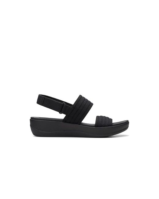 Clarks Black Arla Stroll Sandals 6.5 B
