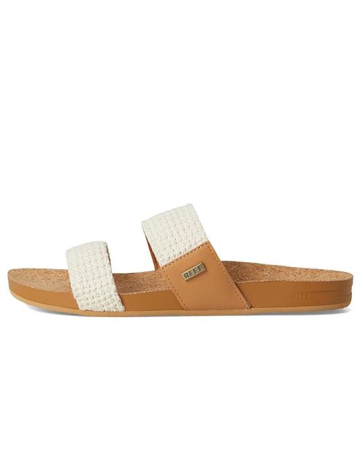 Reef White Cushion Vista Sandals 6 B