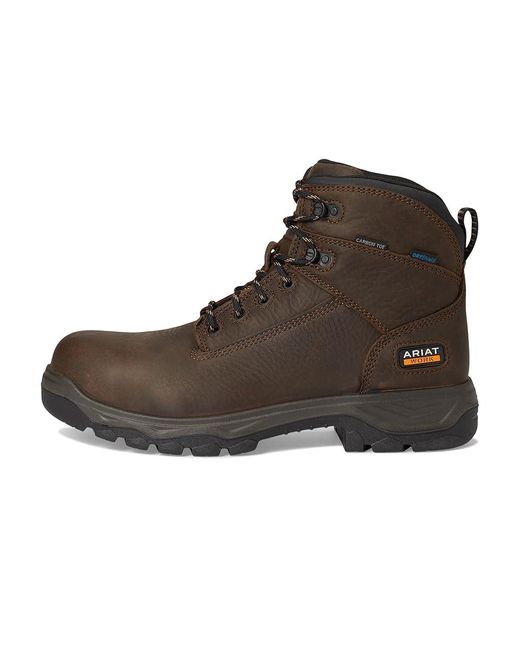 Ariat Brown Turbo Duratread 6 Waterproof Carbon Toe Work Boots Cowboy Boots 7.5 D for men