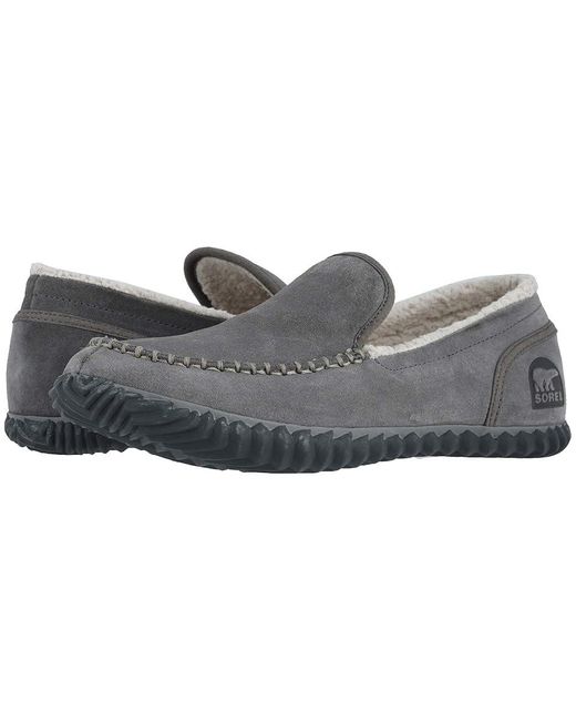 Sorel Gray Dude Moc Slippers 7 D for men