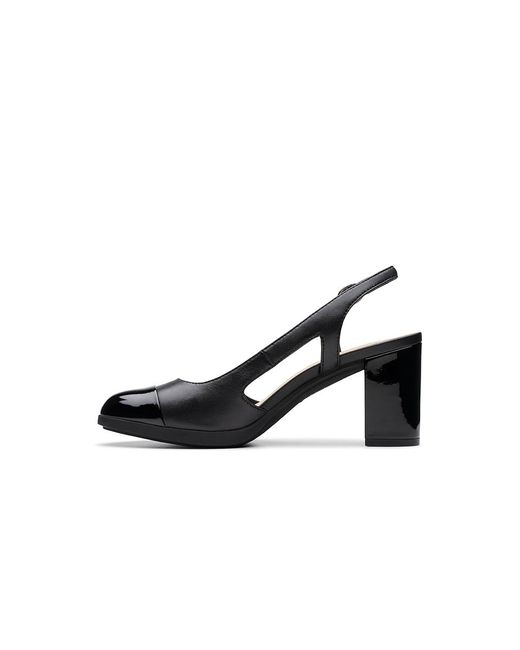 Clarks Black Bayla Joy ( Leather) High Heels