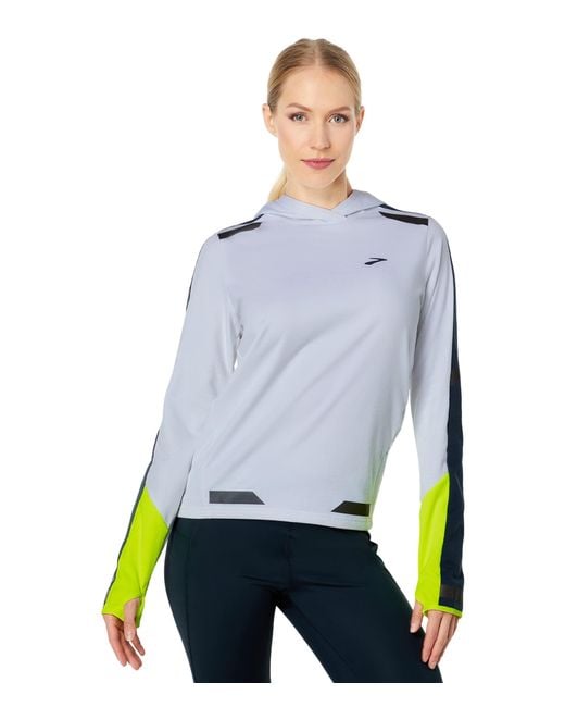 run visible thermal hoodie