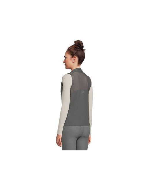 Beyond Yoga Black Venice Zip-Front Vest Jacket, Elastane/Polyester