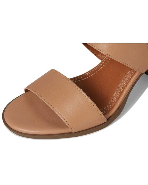 Lucky Brand Brown Dinzin Double Band Heeled Sandals Sandals Rhodonite/Ecru 6.5 B