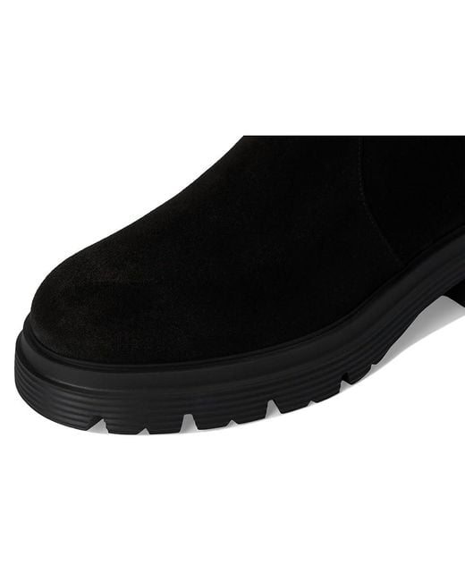 Stuart Weitzman Black Hudson Lite Zip Bootie Boots, Leather