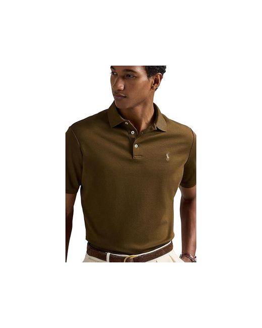 Polo Ralph Lauren Black Classic Fit Soft Cotton Polo Shirt Clothing for men