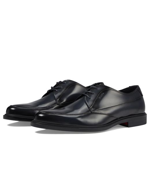 HUGO Black Kerr Leather Derby Shoe for men