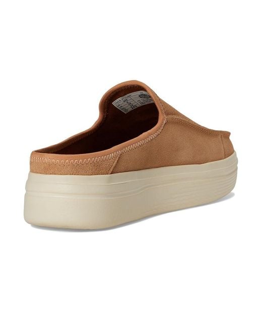 HeyDude Natural Austin Lift Classic Shoes, Suede