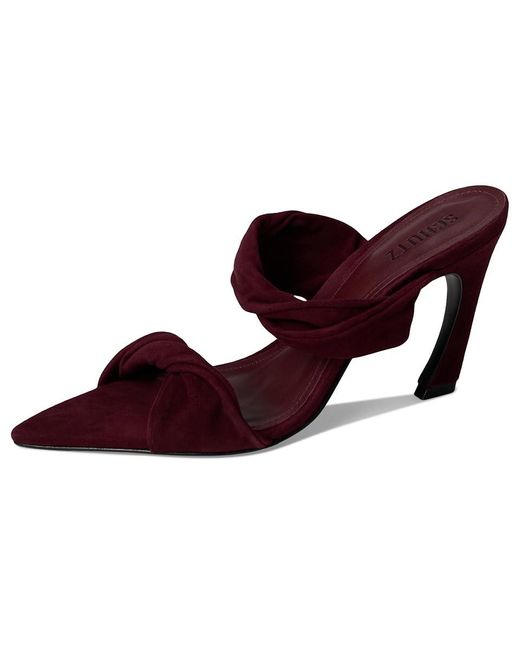 SCHUTZ SHOES Multicolor Meline Mule Sandals, Suede