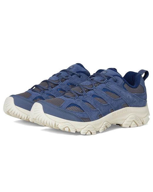 Merrell Blue Moab 3 Shoes, Leather/Suede/Textile for men