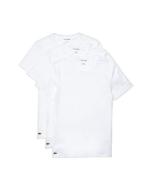 lacoste crew neck t shirt 3 pack