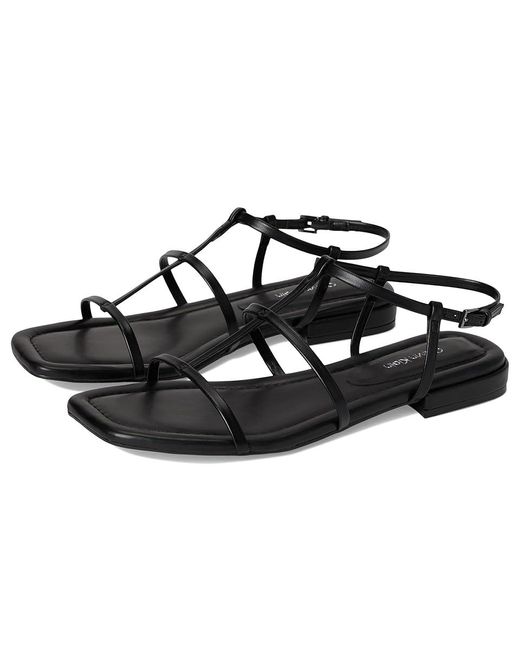 Calvin Klein Black Sallia Sandals, Faux Leather